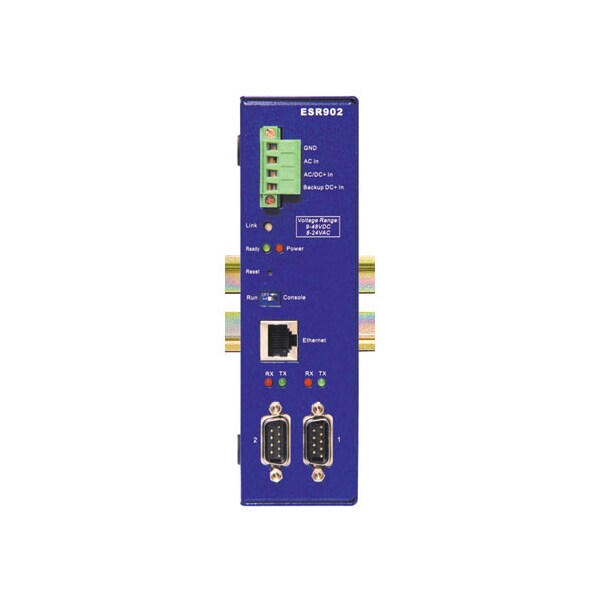 B+B Smartworx 2 Port Ethernet Serial Server, Din, Winde Temperature ESR902